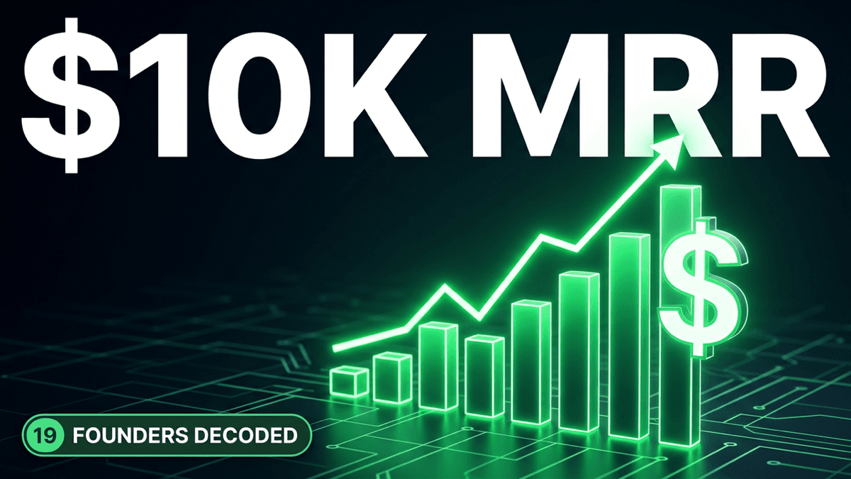 I Analyzed 19 Starter Story Interviews to Find What Actually Gets Founders to $10K MRR